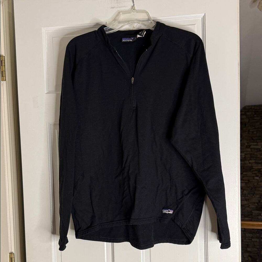 Patagonia Men's Black Zip-Up Sweater. Xl.